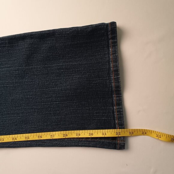 NYDJ Tummy Tuck Jean Size 14 High Rise Boot Cut Leg Medium Dark Wash - Picture 9 of 10